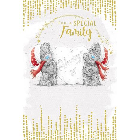 For A Special Family Me to You Bear Christmas Card £3.59